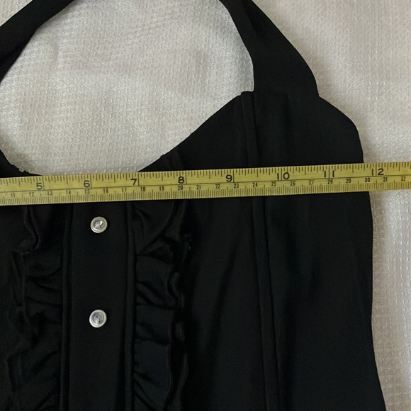 Black corset style halter top - Picture 6 of 7